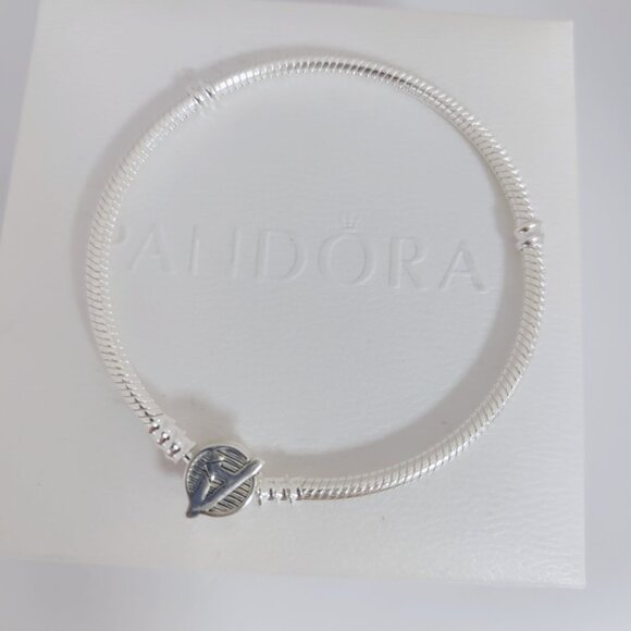 Pandora Marvel The Avengers Logo Clasp Snake Chain Bracelet - Picture 7 of 9